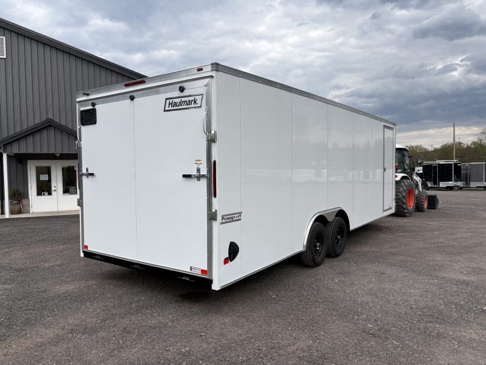 New 2026 Haulmark Passport Deluxe 8.5x24 7' Interior with Beavertail Car Hauler
