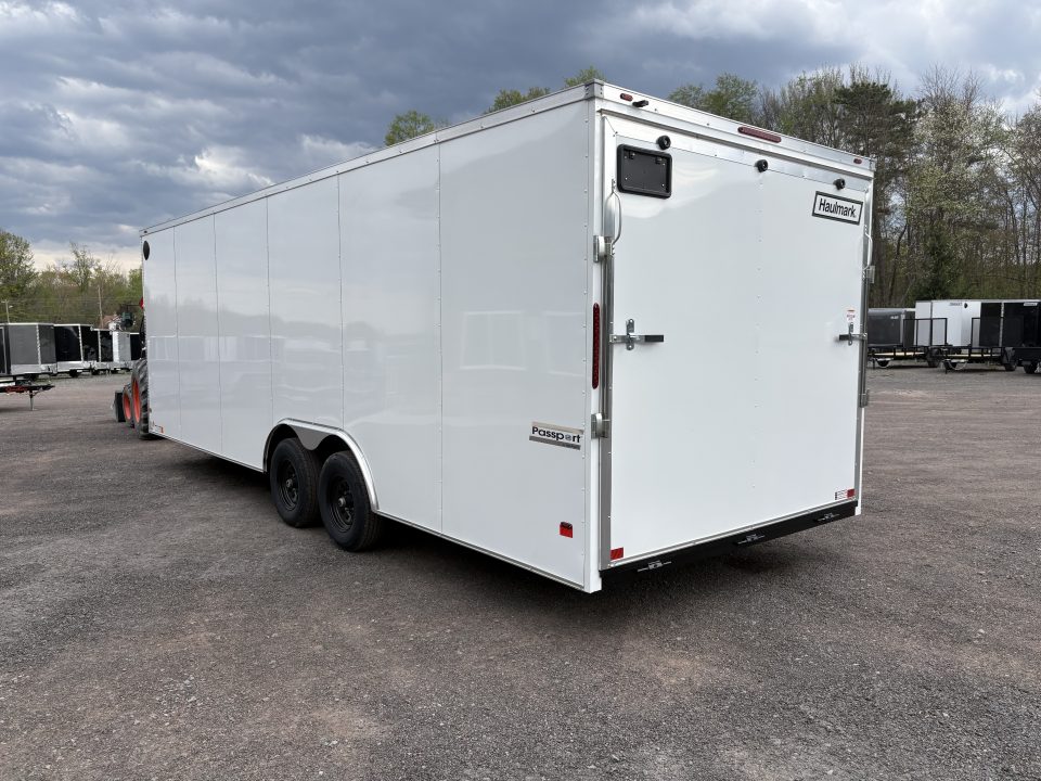 New 2026 Haulmark Passport Deluxe 8.5x24 7' Interior with Beavertail Car Hauler