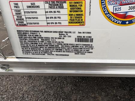 New 2026 Haulmark Passport Deluxe 8.5x24 7' Interior with Beavertail Car Hauler