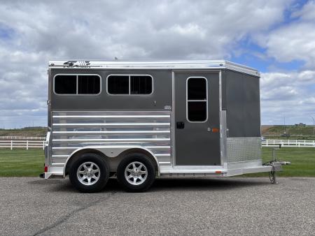 Used 2017 4-Star 2 Horse Slant Load Bumper Pull Horse Trailer
