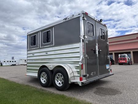 Used 2017 4-Star 2 Horse Slant Load Bumper Pull Horse Trailer