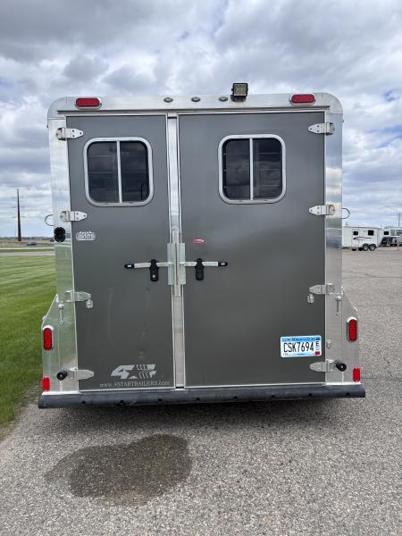 Used 2017 4-Star 2 Horse Slant Load Bumper Pull Horse Trailer