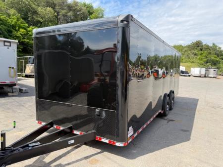 New Spartan Light Race 8.5x24 12k Black/Black Trim PKG W/ Front Cabinets
