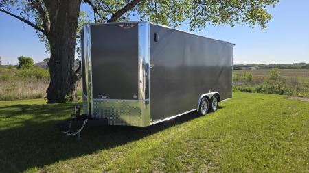 New 2026 H&H 8.5X18 Flat Top V-nose (10K) Enclosed
