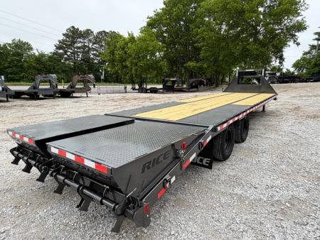 New 2026 Rice Trailers 30' X 102" Deckover Gooseneck Flatbed Trailer