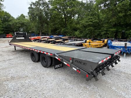 New 2026 Rice Trailers 30' X 102  Deckover Gooseneck Flatbed Trailer
