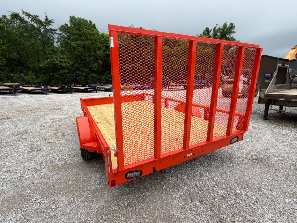 New 2026 Rice Trailers 3.5K 12' X 82" Single Pipe Top Utility Utility Trailer