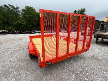 New 2026 Rice Trailers 3.5K 12' X 82" Single Pipe Top Utility Utility Trailer