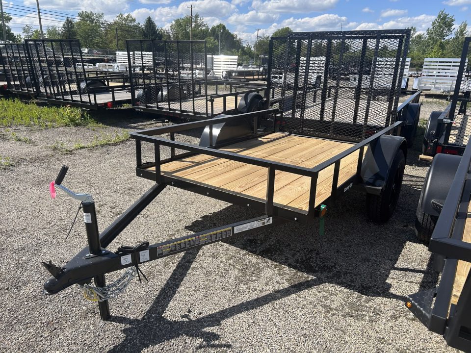 New 2026 Carry-On 5 X 8 FT UTILITY TRAILER WOOD FLOOR LED LIGHTS 3K