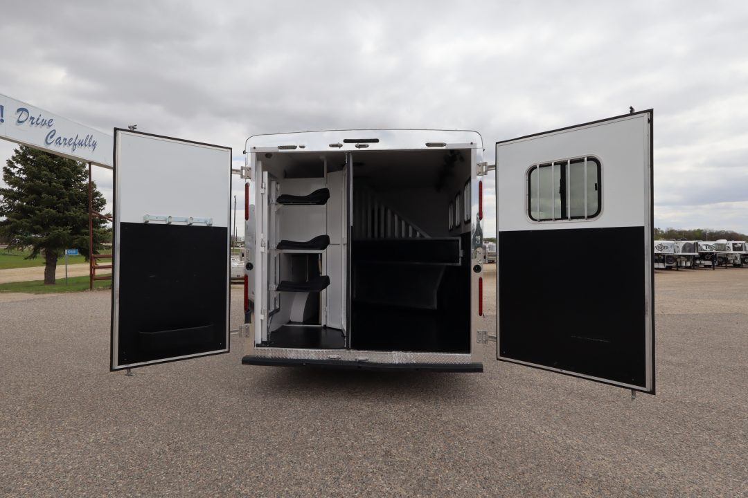 Used 2017 Bison Trailers 3 Horse LQ Trailer