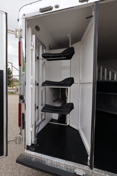 Used 2017 Bison Trailers 3 Horse LQ Trailer