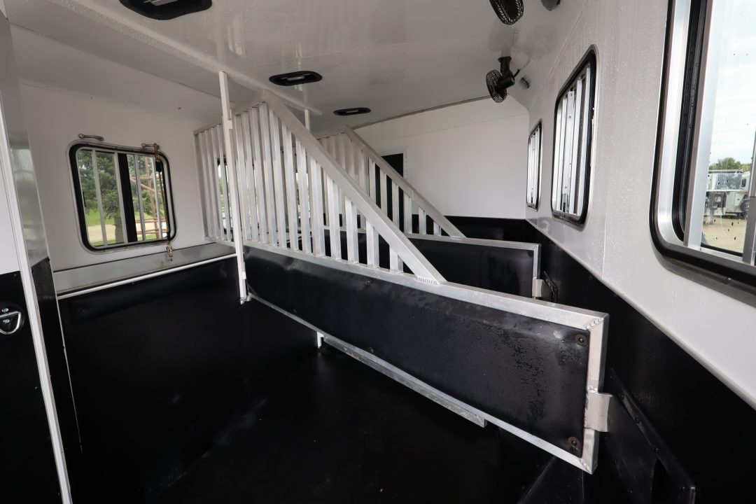 Used 2017 Bison Trailers 3 Horse LQ Trailer