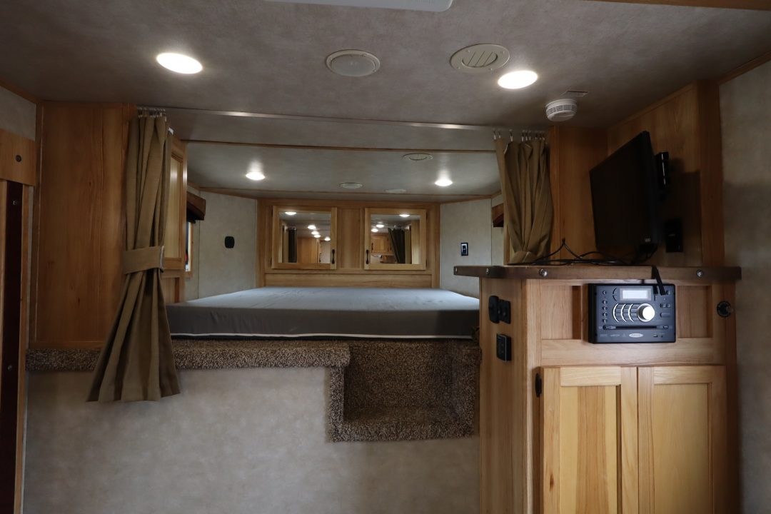Used 2017 Bison Trailers 3 Horse LQ Trailer