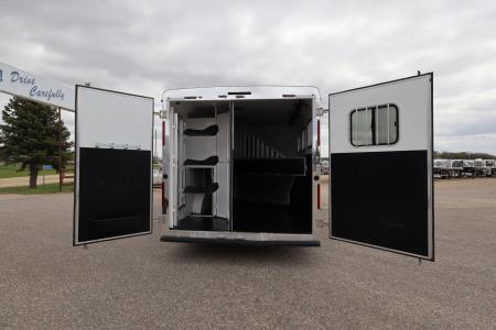 Used 2017 Bison Trailers 3 Horse LQ Trailer