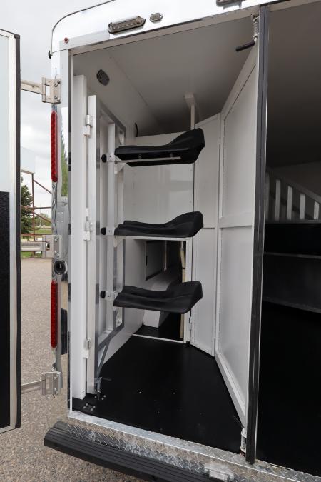 Used 2017 Bison Trailers 3 Horse LQ Trailer