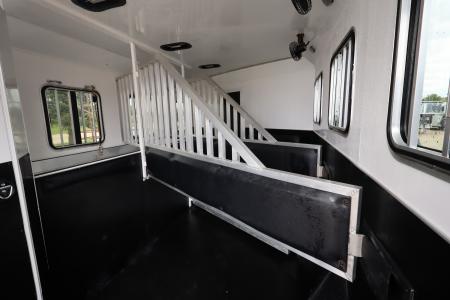 Used 2017 Bison Trailers 3 Horse LQ Trailer