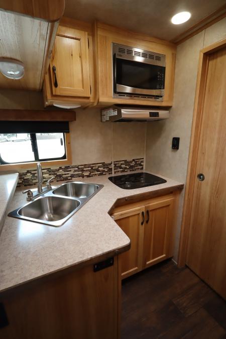 Used 2017 Bison Trailers 3 Horse LQ Trailer