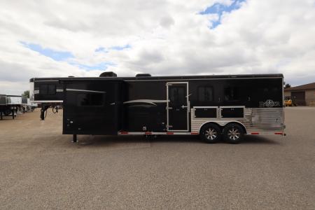 Used 2017 Bison Trailers 3 Horse LQ Trailer