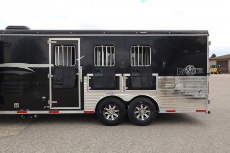 Used 2017 Bison Trailers 3 Horse LQ Trailer
