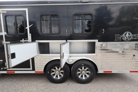 Used 2017 Bison Trailers 3 Horse LQ Trailer