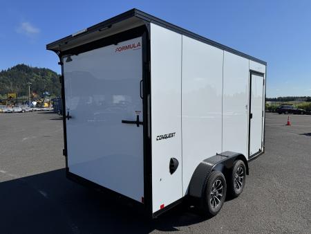 New 2026 Formula Conquest 7x14 Enclosed Trailer w/ Upgrades 7k GVWR