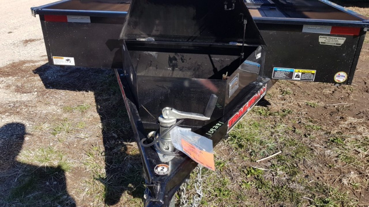 Used 2023 Trailerman 76" x 12 Steel High Side 3K Utility Trailer
