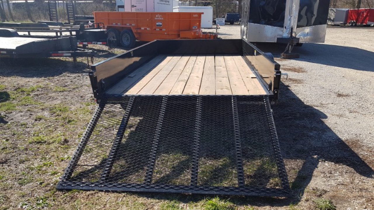 Used 2023 Trailerman 76" x 12 Steel High Side 3K Utility Trailer
