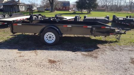 Used 2023 Trailerman 76" x 12 Steel High Side 3K Utility Trailer