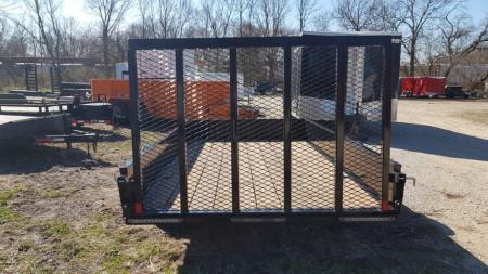 Used 2023 Trailerman 76" x 12 Steel High Side 3K Utility Trailer