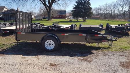 Used 2023 Trailerman 76  x 12 Steel High Side 3K Utility Trailer