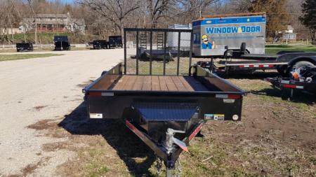 Used 2023 Trailerman 76" x 12 Steel High Side 3K Utility Trailer
