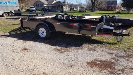 Used 2023 Trailerman 76" x 12 Steel High Side 3K Utility Trailer