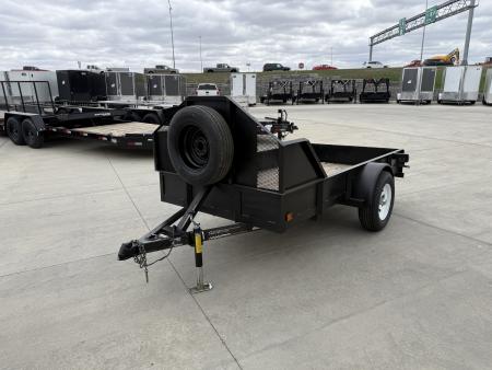 Used 2002 Chaparral 5x10 Flatbed Trailer