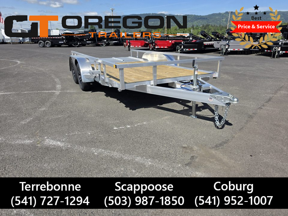 New 2026 Sure-Trac 7x14 Aluminum Tube Top Utility Trailer 7K GVWR