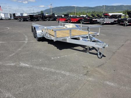 New 2026 Sure-Trac 7x14 Aluminum Tube Top Utility Trailer 7K GVWR