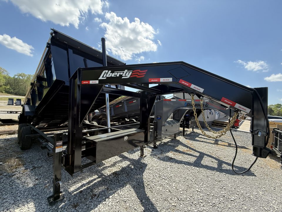 New 2026 Liberty LD14K 83X16 Gooseneck Dump Trailer, TELESCOPIC LIFT, 7 GAUGE FLOOR, 40” SIDES