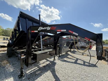 New 2026 Liberty LD14K 83X16 Gooseneck Dump Trailer, TELESCOPIC LIFT, 7 GAUGE FLOOR, 40” SIDES