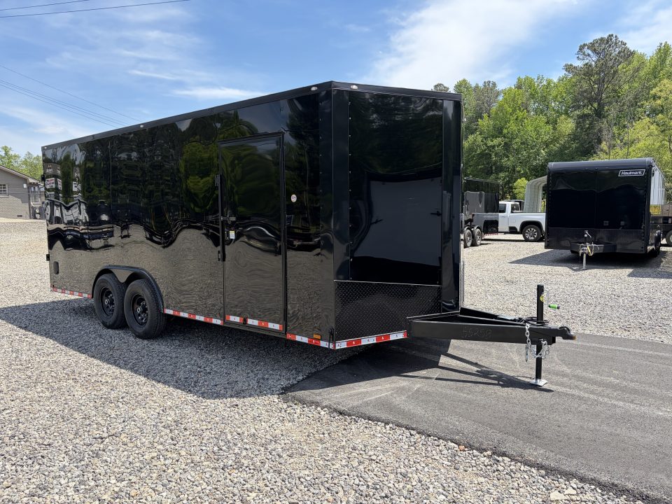 New 2026 Spartan Cargo 8.5x20 Enclosed Trailer, White PolyCor, BIG PKG, 14K GVWR, 7' Interior, 60" Triple Tube Tongue, StableDeck
