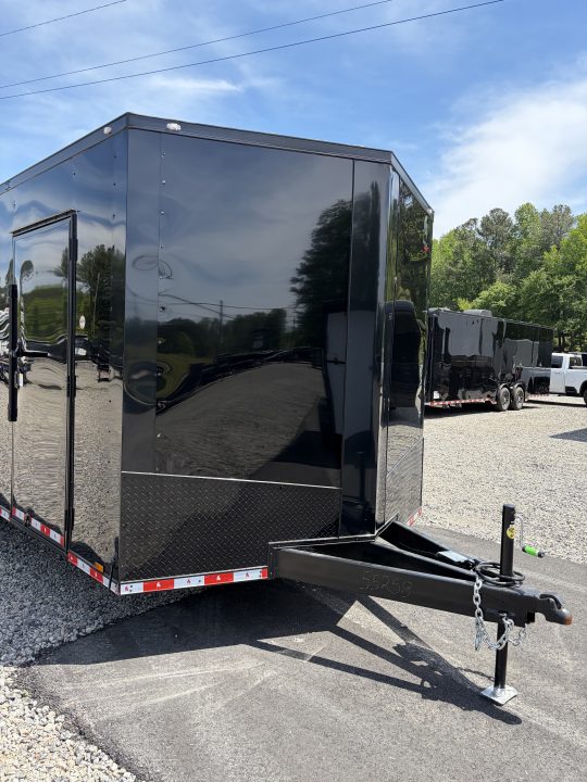 New 2026 Spartan Cargo 8.5x20 Enclosed Trailer, White PolyCor, BIG PKG, 14K GVWR, 7' Interior, 60" Triple Tube Tongue, StableDeck