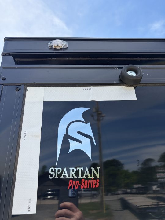 New 2026 Spartan Cargo 8.5x20 Enclosed Trailer, White PolyCor, BIG PKG, 14K GVWR, 7' Interior, 60" Triple Tube Tongue, StableDeck