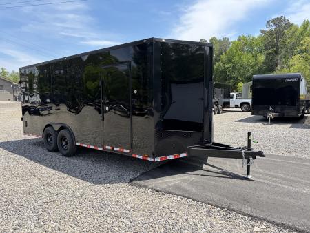 New 2026 Spartan Cargo 8.5x20 Enclosed Trailer, White PolyCor, BIG PKG, 14K GVWR, 7' Interior, 60  Triple Tube Tongue, StableDeck