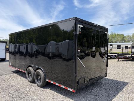 New 2026 Spartan Cargo 8.5x20 Enclosed Trailer, White PolyCor, BIG PKG, 14K GVWR, 7' Interior, 60" Triple Tube Tongue, StableDeck