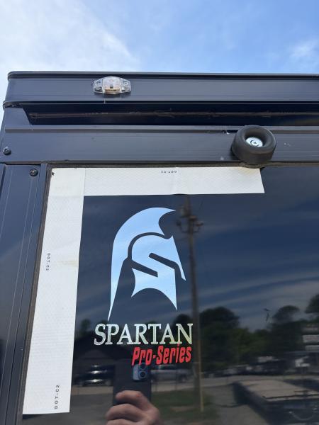 New 2026 Spartan Cargo 8.5x20 Enclosed Trailer, White PolyCor, BIG PKG, 14K GVWR, 7' Interior, 60" Triple Tube Tongue, StableDeck