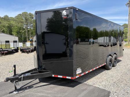 New 2026 Spartan Cargo 8.5x20 Enclosed Trailer, White PolyCor, BIG PKG, 14K GVWR, 7' Interior, 60" Triple Tube Tongue, StableDeck