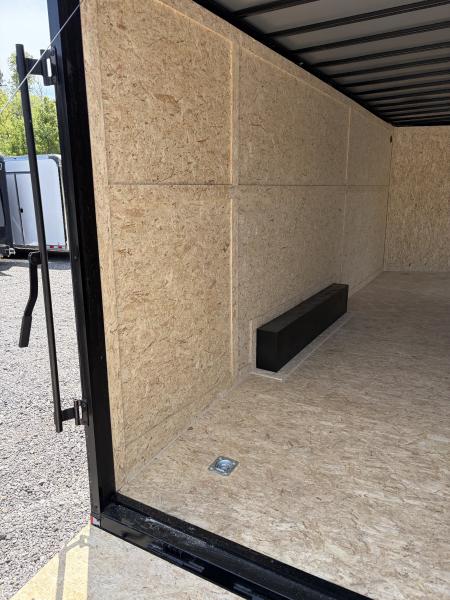 New 2026 Spartan Cargo 8.5x20 Enclosed Trailer, White PolyCor, BIG PKG, 14K GVWR, 7' Interior, 60" Triple Tube Tongue, StableDeck