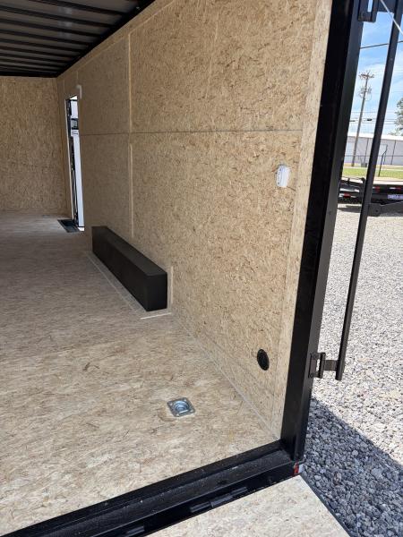 New 2026 Spartan Cargo 8.5x20 Enclosed Trailer, White PolyCor, BIG PKG, 14K GVWR, 7' Interior, 60" Triple Tube Tongue, StableDeck