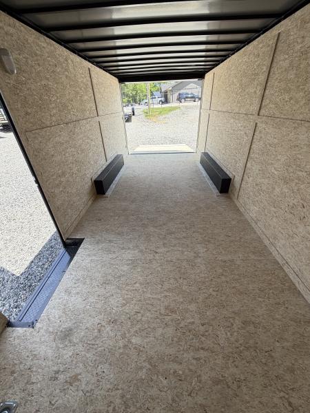 New 2026 Spartan Cargo 8.5x20 Enclosed Trailer, White PolyCor, BIG PKG, 14K GVWR, 7' Interior, 60" Triple Tube Tongue, StableDeck