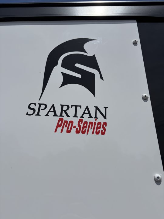 New 2026 Spartan 7X14 Enclosed Trailer, Pro-Series, 7K GVWR, Race Wing, 1 Piece Roof, 54" Triple Tube Tongue, Stabledeck