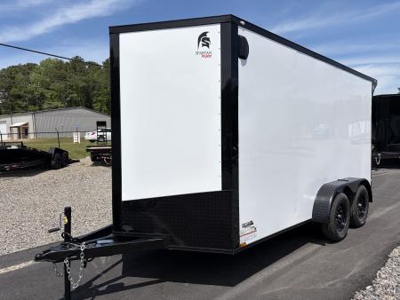 New 2026 Spartan 7X14 Enclosed Trailer, Pro-Series, 7K GVWR, Race Wing, 1 Piece Roof, 54" Triple Tube Tongue, Stabledeck
