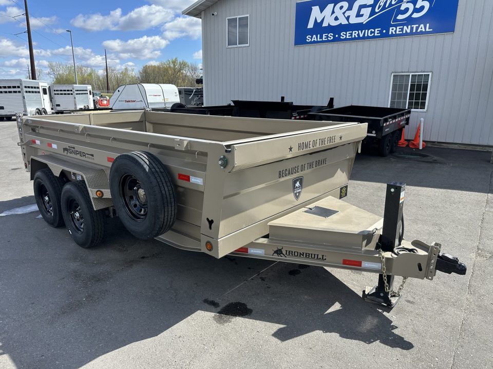 New DTB 83X14 14.9K DUMP TRAILER - SNIPER SERIES - TAN